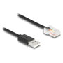 DeLOCK Cable de comunicación USB 2.0 Tipo-A a USB RJ50 2 m Negro