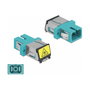 DeLOCK Acoplador de Fibra Óptica SC Simplex hembra a SC Simplex hembra Multimodo aqua