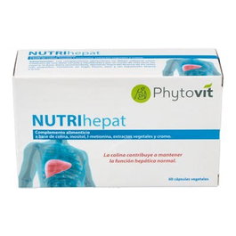PHYTOVIT Nutri Hepat 60 Comp. Para Trastornos Hepato-biliares, Hepatitis, Cirrosis, Hiperlipidemias y Depurativo