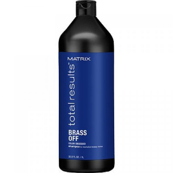 Matrix Total Results Brass Off Shampoo Neutralizador Tono Naranja 1000 ml