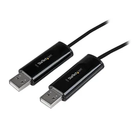 StarTech.com Conmutador KM USB de 2 Puertos para Mac o PC, 1,8 m, Negro