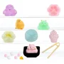 Little Tikes Tataba Squishy Coleccionable - Juego de 18 Piezas Accesorios con Polvo Flocado DIY en Empaque Opaco