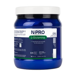 NPro NPRO L-Glutamina Neutro 300g - Complemento Alimenticio con Vitamina C