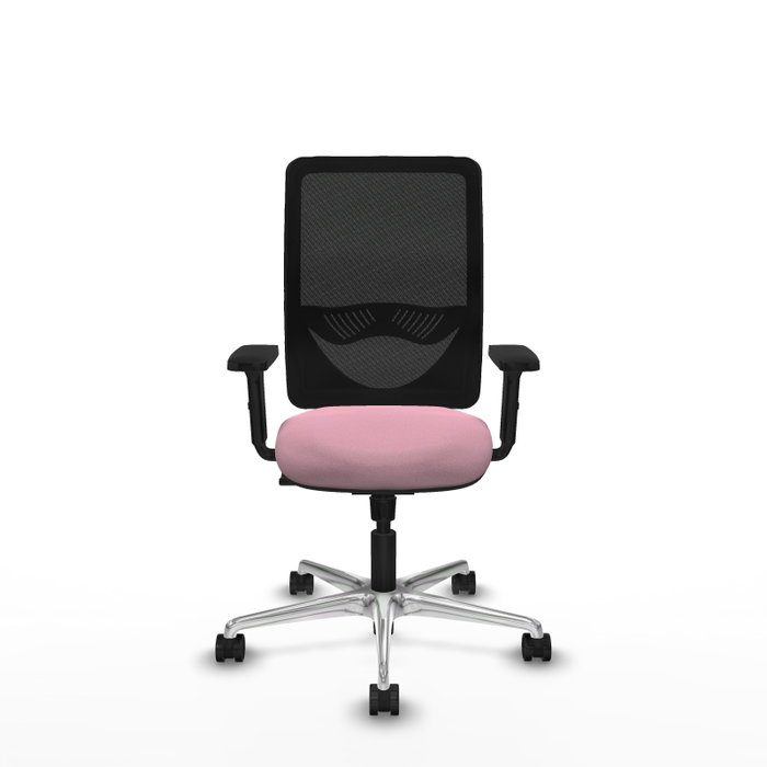 PIQUERAS Y CRESPO Silla de oficina Zulema Rosa y Negro con Mecanismo Sincro PIQUERAS Y CRESPO Silla de oficina Zulema Rosa y Negro con Mecanismo Sincro