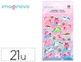 Imaginovo Pegatinas Unicornios Magic Dreams Pastel con Relieve 190x105 mm