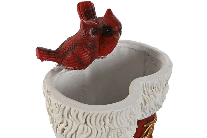 DKD Home Decor Macetero Navidad Tradicional Rojo Botas Magnesia 23 x 37.5 x 26 cm (2 Unidades)
