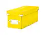 Leitz Caja Click&Store Plegable para CDs, 5 Litros, Amarillo, 143x147x352 mm