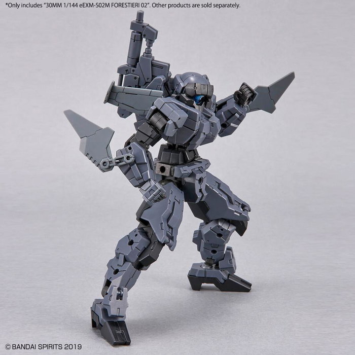 Bandai 30MM 1/144 eEXM-S02M FORESTIERI 02 - Maqueta Modelo Mecha, Mobile Suit Gundam, Earth Allied Forces, Kit de Plástico para Montar, Personalizable