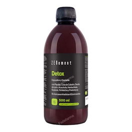 ZENEMENT Detox Líquido 500ml - Complemento Drenante y Digestivo con 13 Ingredientes Activos, Sabor Limón