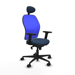 PIQUERAS Y CRESPO Silla de oficina Jorquera Azul marino y Azul