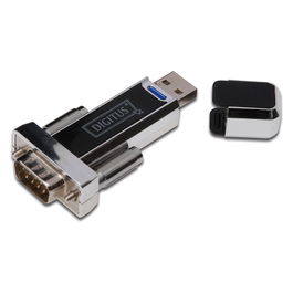 Digitus Adaptador USB 1.1 a Serie RS232 D-SUB Macho Macho Negro con Chipsatz PL2303RA