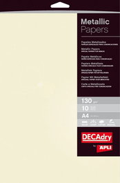 APLI Papel Metalizado A4 130g Champán
