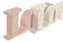 DKD Home Decor Decoración MDF Love 26x3x10 Surtido