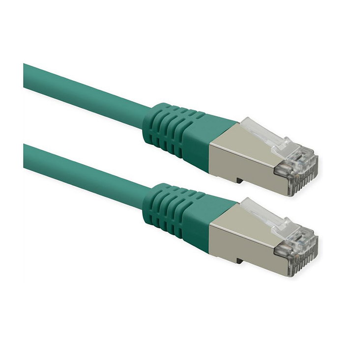 ROLINE Cable de parcheo Cat.6 Class E PoE S/FTP PiMF verde, 2m
