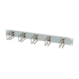ALLNET Organizador de cables ALL-S0002250 de metal 1HE con 5 bucles grandes Blanco
