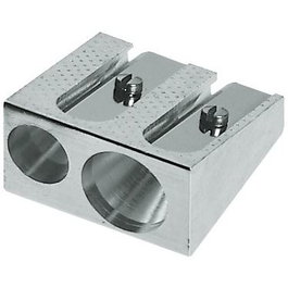Faber-Castell Sacapuntas Doble Metal Plata 50-34
