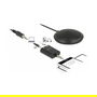 DeLOCK 65873 Micrófono de Mesa Omnidireccional para Conferencias, Negro, -32 dB, 100-10000 Hz, Cable 3.5 mm de 2.5 m