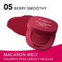 Bourjois Macaron Melt colorete crema mejillas y labios, tono #5 Berry Smoothy, 8 g