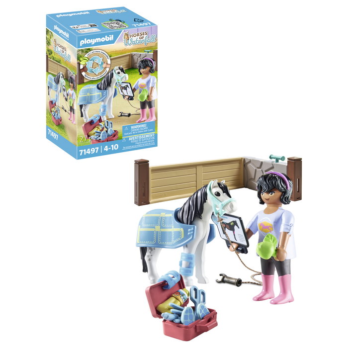 Playmobil Set de Figuritas Horses of Waterfall 71497 - Pferdetherapeutin con 24 Piezas para Niños de 4 a 10 Años