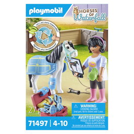 Playmobil Set de Figuritas Horses of Waterfall 71497 - Pferdetherapeutin con 24 Piezas para Niños de 4 a 10 Años