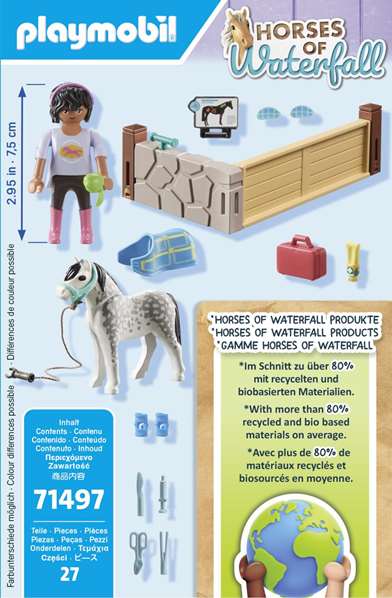 Playmobil Horses of Waterfall 71497 Terapeuta de Caballos