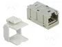 DeLOCK Adaptador RJ45 hembra a RJ45 hembra Cat.6A de metal 86012 Gris