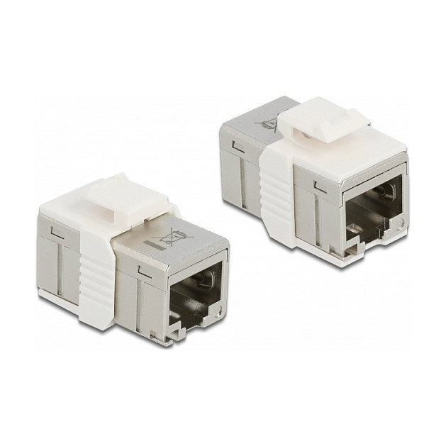 DeLOCK Adaptador RJ45 hembra a RJ45 hembra Cat.6A de metal 86012 Gris DeLOCK Adaptador RJ45 hembra a RJ45 hembra Cat.6A de metal 86012 Gris