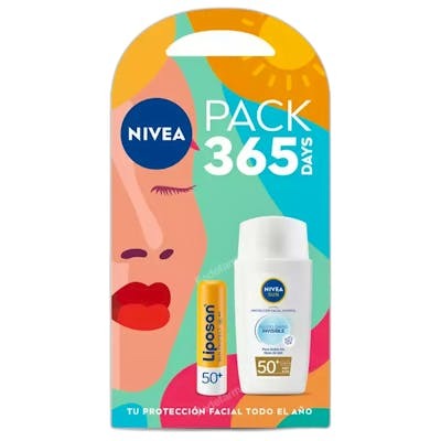 NIVEA SUN Pack de 2 piezas: Fluido Invisible Diario SPF 50+ y Liposan SPF 50 NIVEA SUN Pack de 2 piezas: Fluido Invisible Diario SPF 50+ y Liposan SPF 50