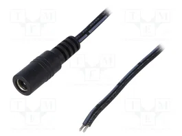 ESPE Cable de Alimentación DC 5,5/2,1 Negro 1,46m