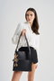 Lucky Bees Bolso tote 352 Negro Piel de Polivinilo 28x10x31 cm con 4 bolsillos interiores