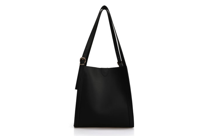 Lucky Bees Bolso tote 352 Negro Piel de Polivinilo 28x10x31 cm con 4 bolsillos interiores Lucky Bees Bolso tote 352 Negro Piel de Polivinilo 28x10x31 cm con 4 bolsillos interiores