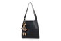Lucky Bees Bolso tote 352 Negro Piel de Polivinilo 28x10x31 cm con 4 bolsillos interiores