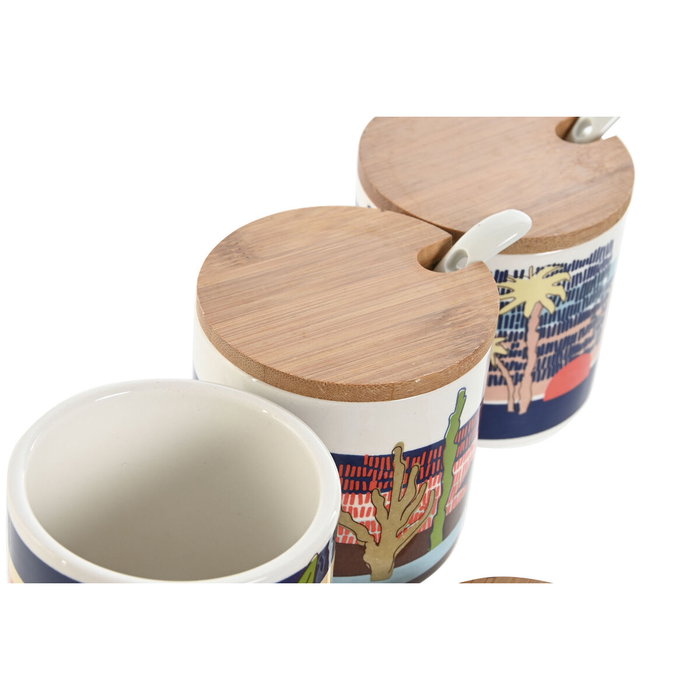 DKD Home Decor Azucarero Teide 2023 Surtido de 3 Piezas