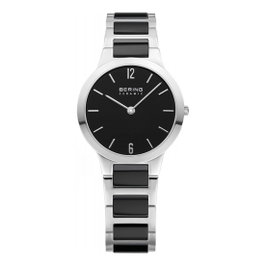Bering Reloj Slim Classic 30329-742 con correa de cerámica negra