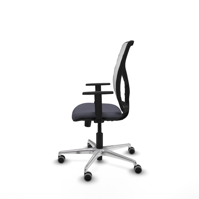 PIQUERAS Y CRESPO Silla de oficina Motilla Gris oscuro y Blanco