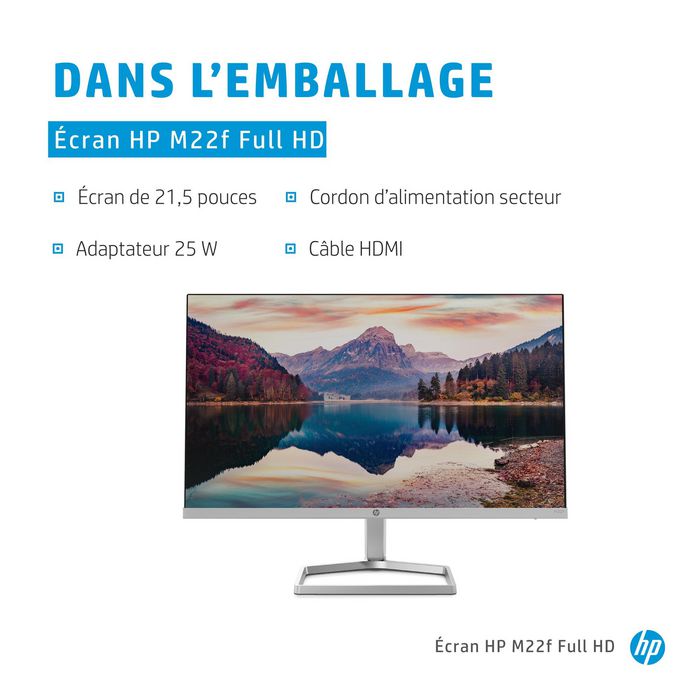 HP Monitor M22f de 21.5 pulgadas Full HD IPS
