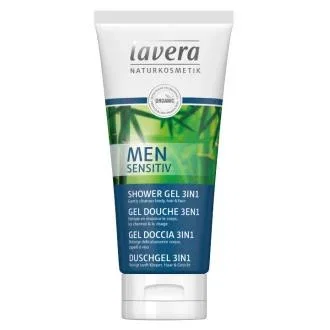 Lavera Men Sensitiv Gel de Ducha 3 en 1 Bio - Para cara, cuerpo y cabello - 200 ml Lavera Men Sensitiv Gel de Ducha 3 en 1 Bio - Para cara, cuerpo y cabello - 200 ml