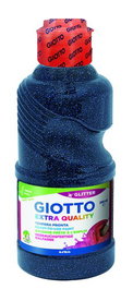Tempera Giotto Liquida Glitter 250 Ml (Botella) Azul