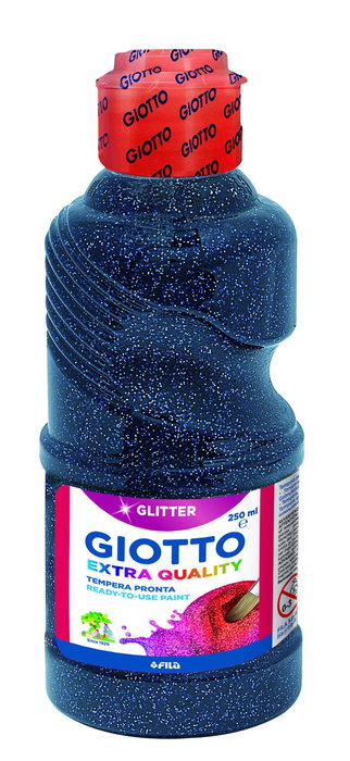 Giotto Témpera Glitter Azul Oscuro Botella 250 mL Giotto Témpera Glitter Azul Oscuro Botella 250 mL