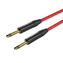 ROXTONE Cable de Instrumento Jack 6,3Mm Mono / Jack 6,3Mm Mono 6M Negro RCG100BK
