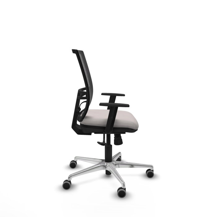 PIQUERAS Y CRESPO Silla de oficina Yunquera con mecanismo Sincro, Blanco y Negro PIQUERAS Y CRESPO Silla de oficina Yunquera con mecanismo Sincro, Blanco y Negro