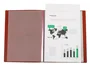 Liderpapel Carpeta de 60 fundas canguro rojo translúcido DIN A4