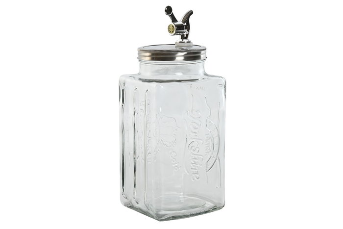 DKD Home Decor Dispensador de Bebidas de Cristal Transparente 3,2L