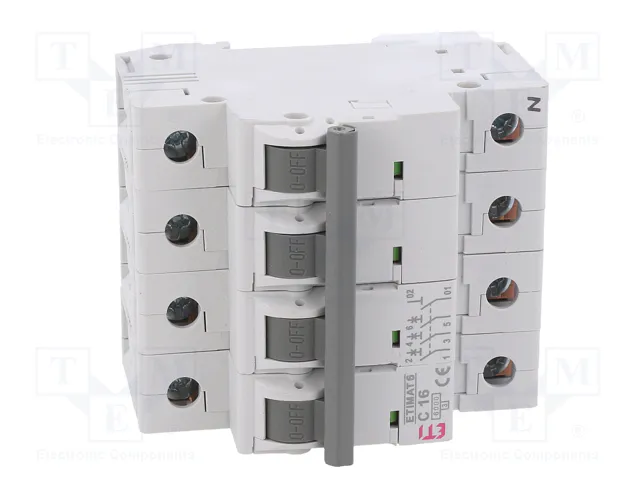 ETI POLAM Interruptor magnetotérmico ETIMAT 6 3+N C16