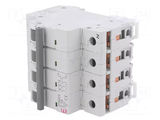 ETI POLAM Interruptor magnetotérmico ETIMAT 6 3+N C16