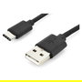 Digitus Cable USB 2.0 Tipo A a USB-C, 1m, Negro, Macho a Macho, 480 Mbit/s (0.48 Gbit/s)