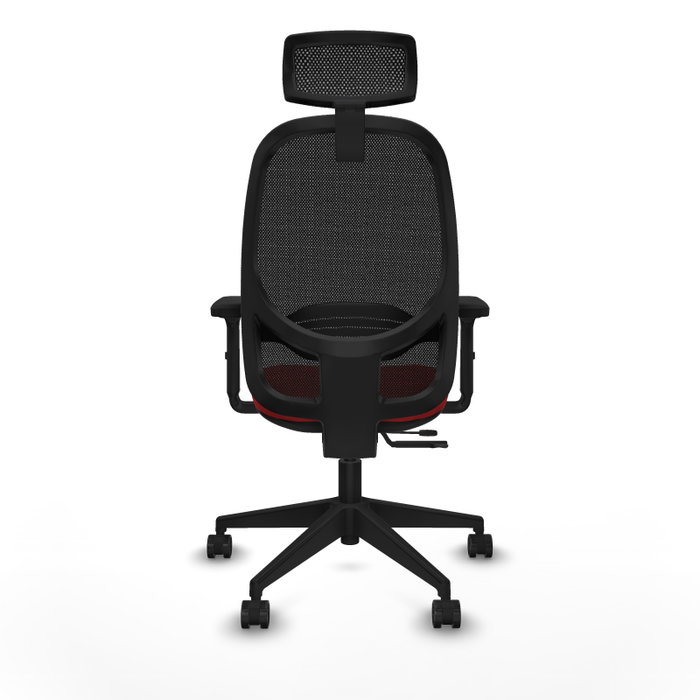 PIQUERAS Y CRESPO Silla de oficina Cilanco con mecanismo Sincro/Traslack, Similpiel Rojo y Malla Negro PIQUERAS Y CRESPO Silla de oficina Cilanco con mecanismo Sincro/Traslack, Similpiel Rojo y Malla Negro