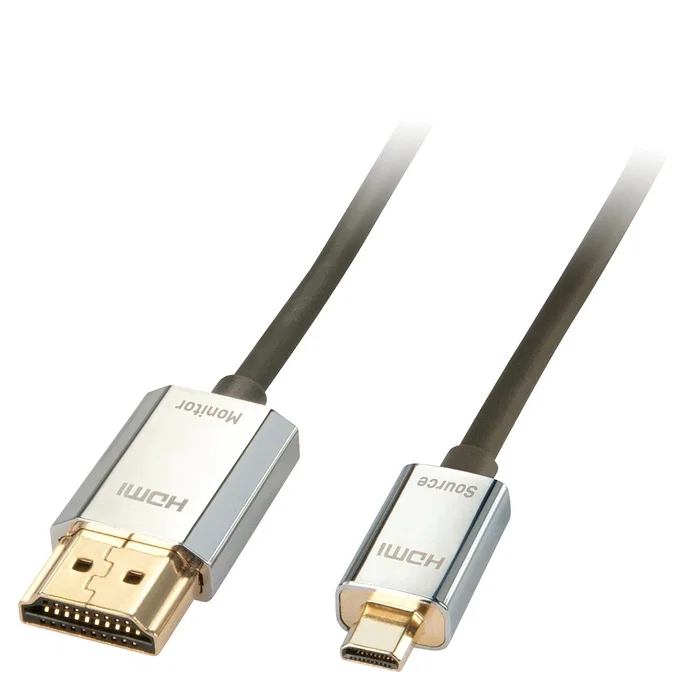 Lindy CROMO Slim Cable HDMI a Micro HDMI de 3m con soporte 4K y Ethernet Lindy CROMO Slim Cable HDMI a Micro HDMI de 3m con soporte 4K y Ethernet