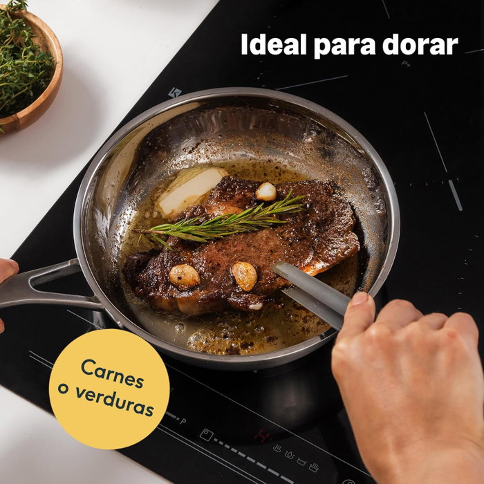 WECOOK Sartén Pro Acero Inox 24cm