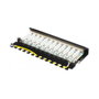 GoodConnections GC-N0115 Patch Panel de Rack Cat6 12 Puertos RJ45, 0.5U, Negro